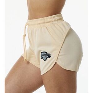 Alphalete Varsity Shorts Tan